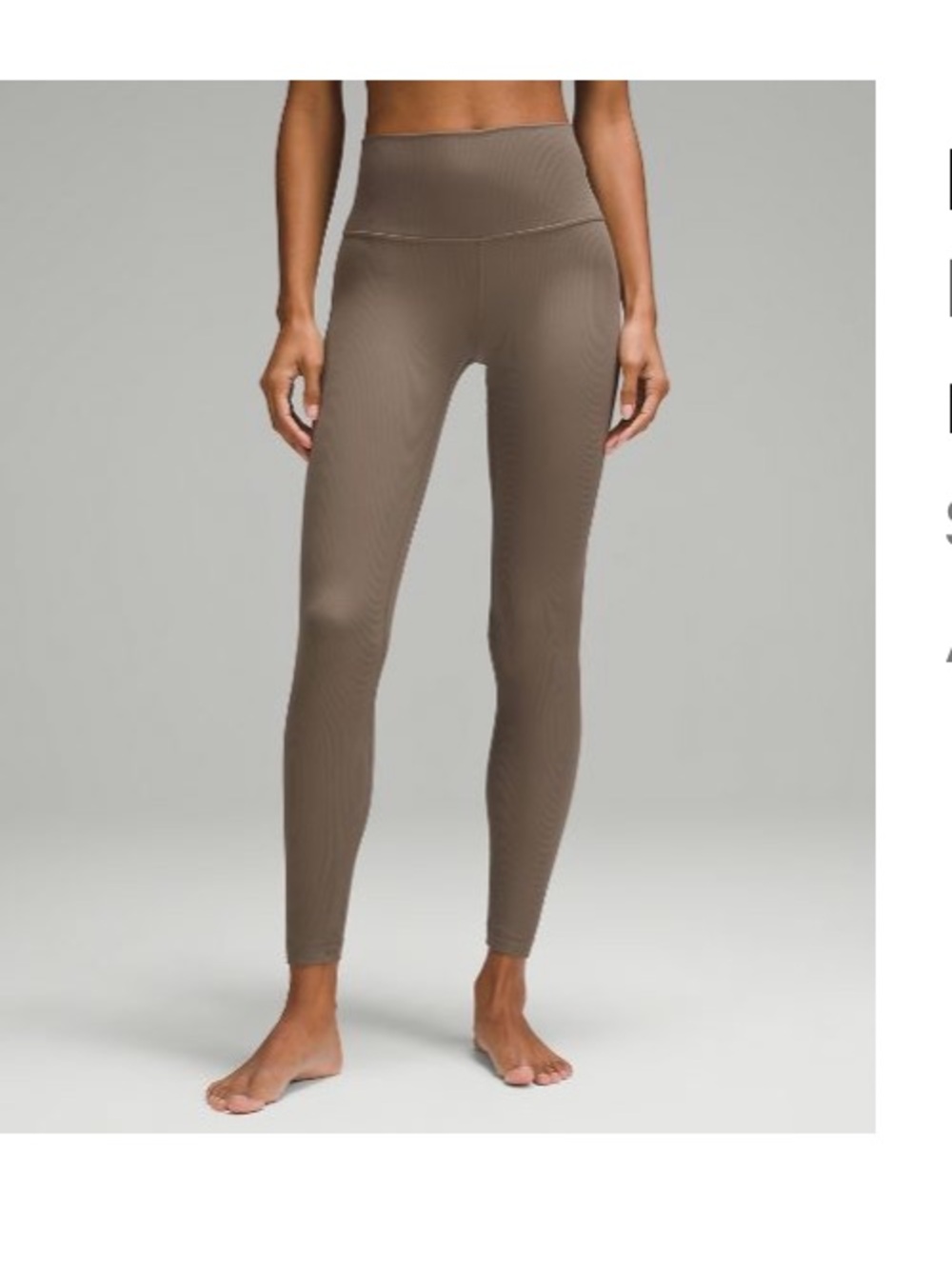 lululemon athletica Align high rise ribbed - Nomad